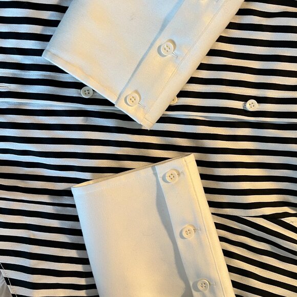 Alice & Olivia Black & White Button Down - Picture 3 of 3